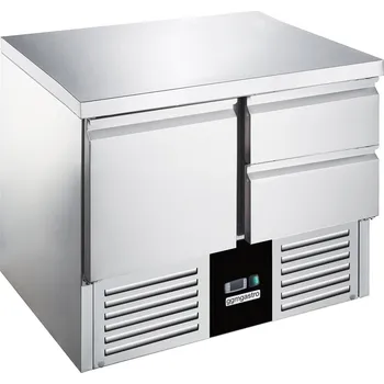 Lednice G.Gastro Commercial Refrigerated Worktable PREMIUM - 900x700 - 1 Door - 2 Drawers