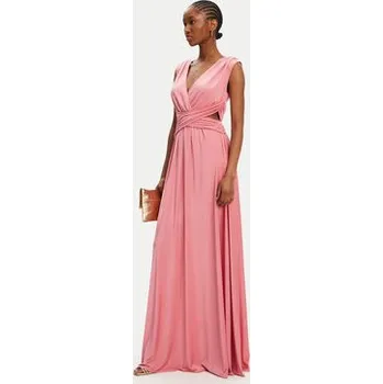 Dámské šaty ACCESS FASHION Večerní šaty 53-3389-391 Růžová Slim Fit M