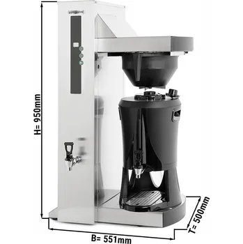 Příslušenství pro přípravu kávy G.Gastro Filtrační kávovar s výdejníkem horké vody - 5L