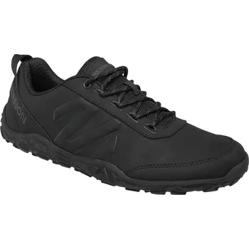 Pánská treková obuv BNN BAREFOOT LEATHER GRAPHITE BLACK polob.černá - 40