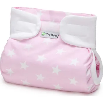 Plenkové kalhoty T-TOMI Ortopedické abdukční kalhotky - suchý zip Pink stars (5-9kg)