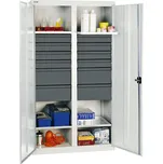 Dílenská skříň Professional 3000, 12 zásuvek, 4 vany, šedá, š 1000 mm