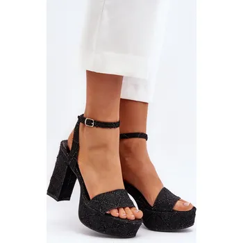 Dámské sandále Elegantní textilní sandály na jehlovém podpatku Step in Style, 38 i240_194142_2:38