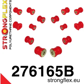 Silentblok nápravy 276165B: Strongflex Sada silentbloků zadního zavěšení z polyuretanu 14mm