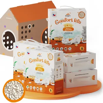 Podestýlka pro kočku 5x stelivo Full House, 5x6 l