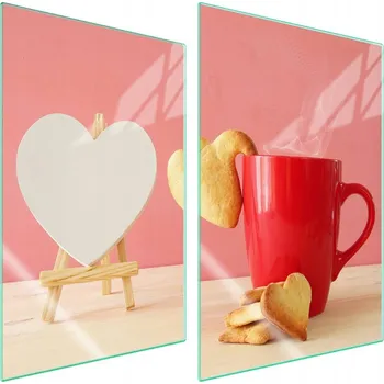 Obraz Skleněná ochranná deska na sporák 2x35x52 Srdce