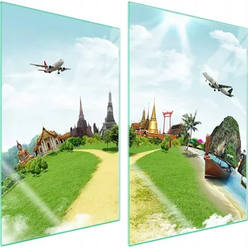 Obraz Skleněná ochranná deska na sporák 2x35x52 Město