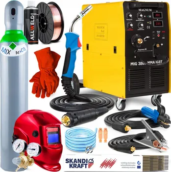 Svářečka Svářečka MIGOMAT MAGNUM MIG 380W MMA IGBT 400V 370A ALU 4X4 Pájecí svařování