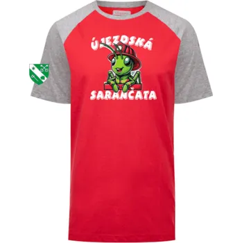 Chlapecká mikina Kappa LOGO CAFY SDH ÚJEZD JR červená/šedá 8Y