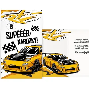 UNIPAP přání k narozeninám otočné, dětské M33-122 W PRANI_W_232 302271