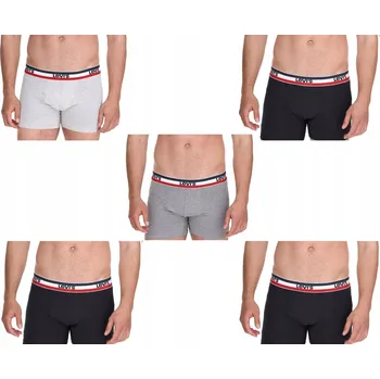 Pánské boxerky Levi's Boxerky 5 kusů slipy , černé, šedé, bavlna módní