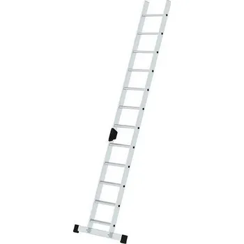 Žebřík Příložný žebřík z hliníku, 18 příčlí, ergo-pad®, standard