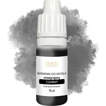 Mýdlo Senzi Cosmetics Tekuté barvivo do mýdla, nemigrující, ČERNÁ 10ml