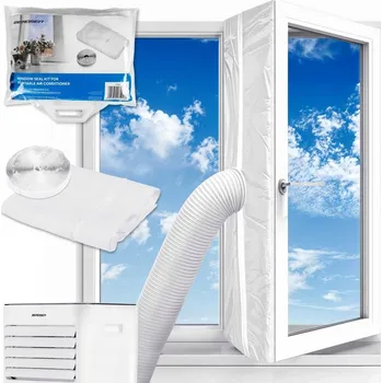 Příslušenství pro vzduchotechniku Okenní těsnění pro přenosné klimatizace a sušičky prádla, 4 m