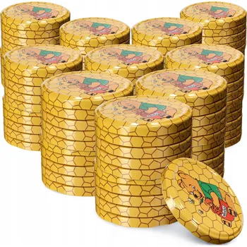 Sklenice 100x ŠROUBOVACÍ VÍČKA NA SKLENICE FI 82 VÍČKA NA SKLENICE ZAVAŘENINY