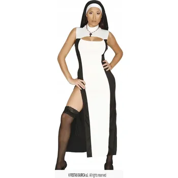 Karnevalový kostým Kostým Sexy Jeptiška Klára. Kostým Jeptišky - S