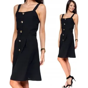 Dámské šaty Moraj Krátké letní Šaty v retro stylu Vz3 2100-005 Černá L