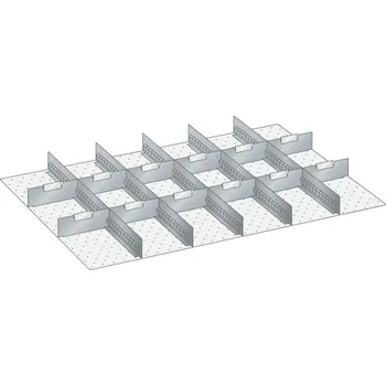 Sada membránových stěn Lista a dělících plechů, Š x H x V = 918 x 612 x 100 mm