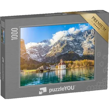 Puzzle puzzle „Malebná horská krajina u jezera Königssee v Bavorsku, Německo“