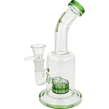 Skleněný bong s perkolací Super Heroes Greener, 21cm