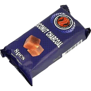 Čistič dýmky Uhlíky do vodní dýmky Golden River Blue kokosové, 8ks