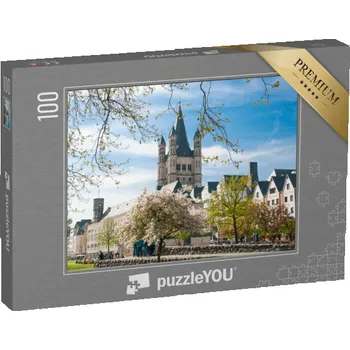 Puzzle puzzle 100 dílků „Velký kostel svatého Martina v Kolíně nad Rýnem, Německo“