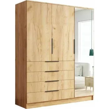 Šatní skříň Šatní skříň se zrcadlem Bogota 150 cm ve třech odstínech