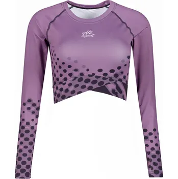 Dámské tričko Dámský funkční crop top premium ALTISPORT VOJ/ALW109TR04 FIALOVÁ XL