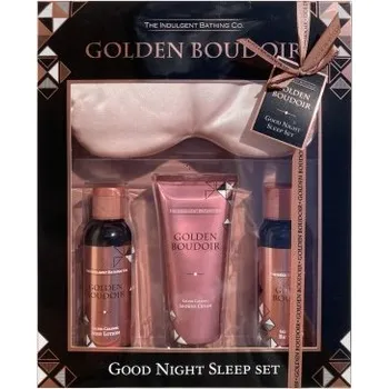 Kosmetická sada Golden Boudior - Dárkový set na dobrou noc, Slaný karamel