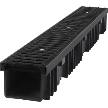 Odvodňovací žlab Odvodňovací plastový žlab BIELBET C250 s litinovou mříží 1000 x 130 x 105 mm