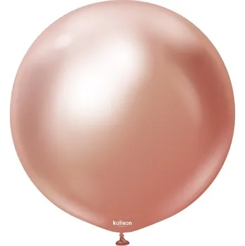 Balónek Balonek chromový Rose Gold, Mirror Rose Gold – 90 cm/36"