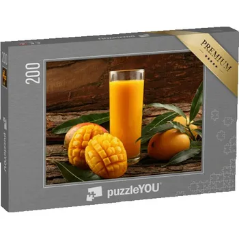 Puzzle puzzle 200 dílků „Čerstvé tropické ovoce, smoothie“
