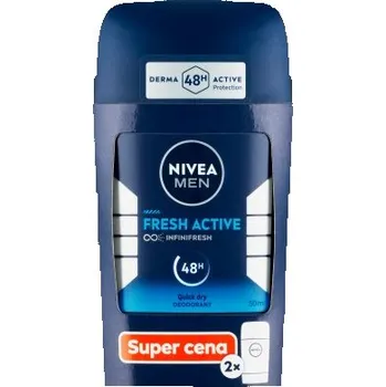 Nivea Men Fresh Active Tuhý deodorant 2 x 50ml