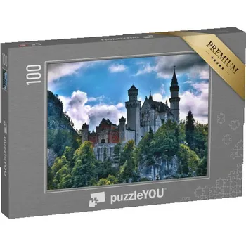 Puzzle puzzle 100 dílků „Zámek Neuschwanstein v Allgäu, Německo“