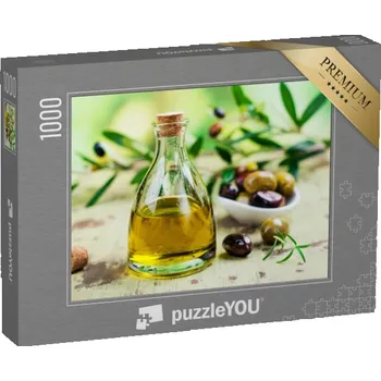 Puzzle puzzle „Olivový olej ve skleněné lahvi“