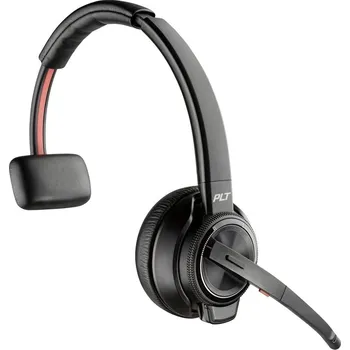 Sluchátka HP Poly Savi 8210 Monaural DECT Headset otevřená (On Ear) DECT mono černá regulace hlasitosti, Vypnutí zvuku mikrofonu