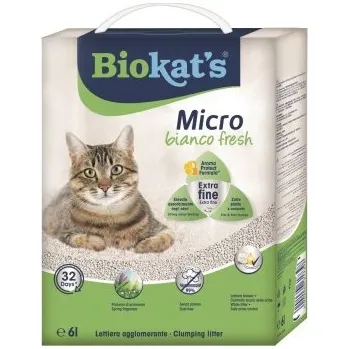 Podestýlka pro kočku Biokat Micro Bianco podestýlka 6l Fresh