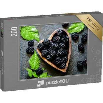 Puzzle puzzle 200 dílků „Ostružiny, ve tvaru srdce“