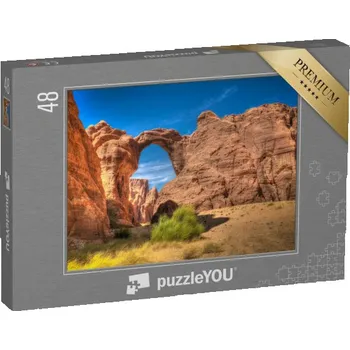 Puzzle puzzle 48 dílků „Skalní útvar na náhorní plošině Ennedi, Čad“