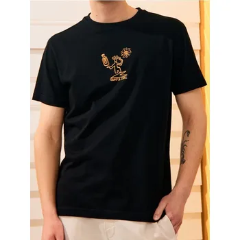 Sinsay - Tričko s krátkým rukávem - černá - 9332I-99X - 9332I-99X-XS