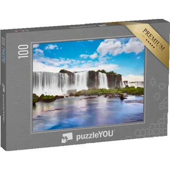 Puzzle puzzle 100 dílků „Vodopády Iguazu v Argentině, pohled z Ďáblova chřtánu“