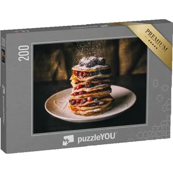 Puzzle puzzle 200 dílků „Palačinky s bobulemi a cukrem“