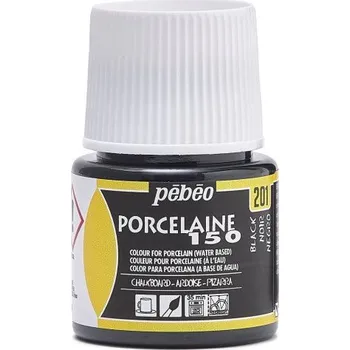 Speciální výtvarná barva Barva na porcelán Pébéo Porcelaine 150 45 ml - 201 Chalkboard Black