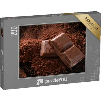Puzzle puzzle 200 dílků „Čokoláda a kakaový prášek“