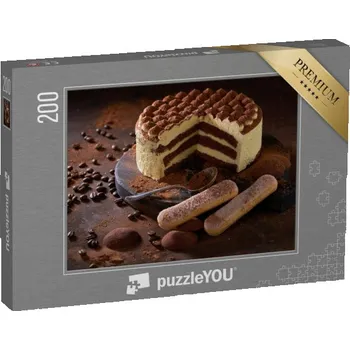 Puzzle puzzle 200 dílků „Dort Tiramisu“