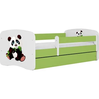 Dětská postel Dětská postel Babydreams panda zelená II, varianta 70x140, bez šuplíků, s matrací