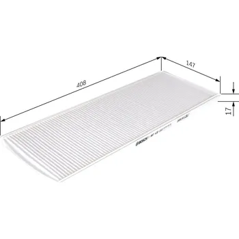 Ventilátor topení a klimatizace Filtr, vzduch v interiéru BOSCH 1 987 432 010