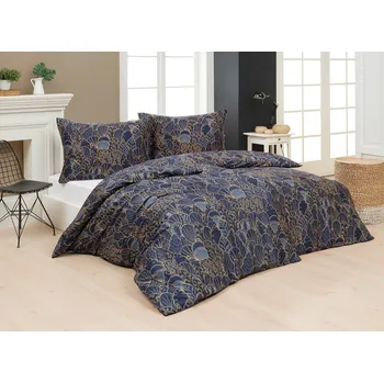 Povlečení Matějovský Livia Blue Bavlna deluxe digitál povlak 50/70