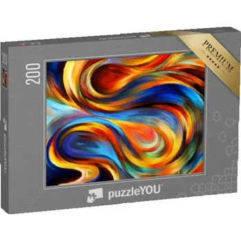 Puzzle puzzle 200 dílků „Síla přírody, umělecká abstrakce“