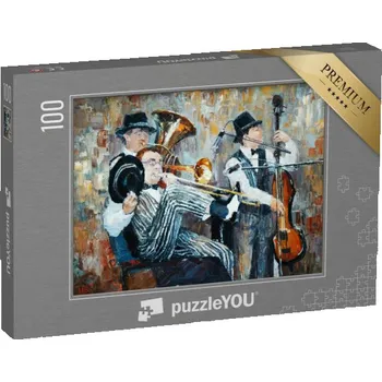 Puzzle puzzle 100 dílků „Olejomalba, orchestr hraje“